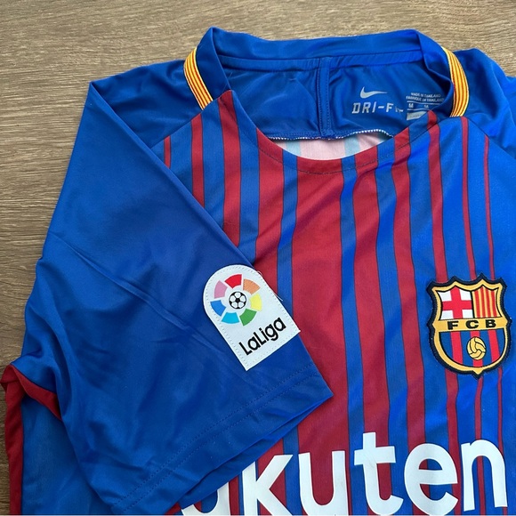 Men’s Leo Messi Barcelona Soccer Authentic Nike Rakuten Jersey Shirt #10 Medium - Picture 4 of 5